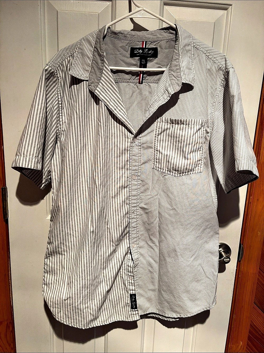 Dirty Laundry Men's Striped Short Sleeve Shirt XXL Like New